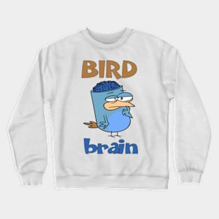 Birdbrain Design for Bird Lovers Crewneck Sweatshirt